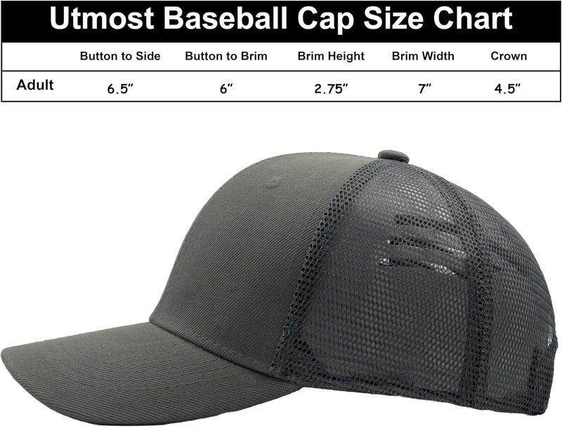 Utmost Structured Baseball Cap with Adjustable Closure - Performance Hat for Outdoor Activities - Image 4
